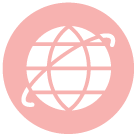 graphic icon of internet globe