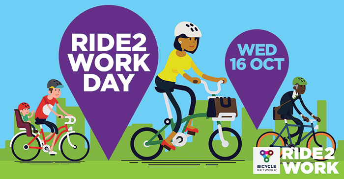 Ride2Work Day Wed 16 Oct