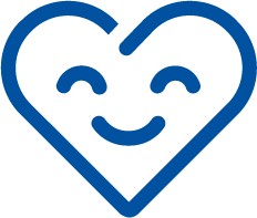 Icon of happy heart