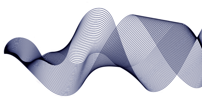 Abstract waveform graphic