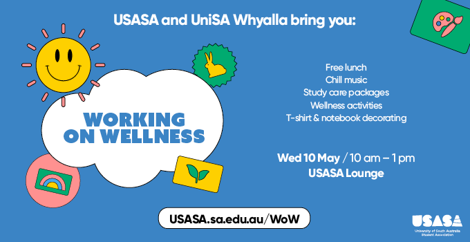 Free lunch, Chill music, Study care packages, Wellness activities, T-Shirt & Notebook decorating
