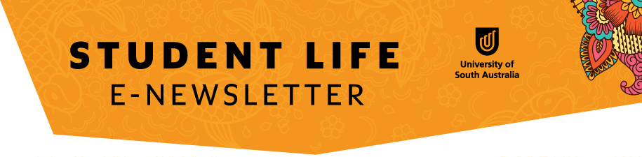 Student life newsletter banner with multicultural fest branding