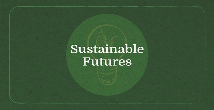 Green sustainable Futures promotional banner.