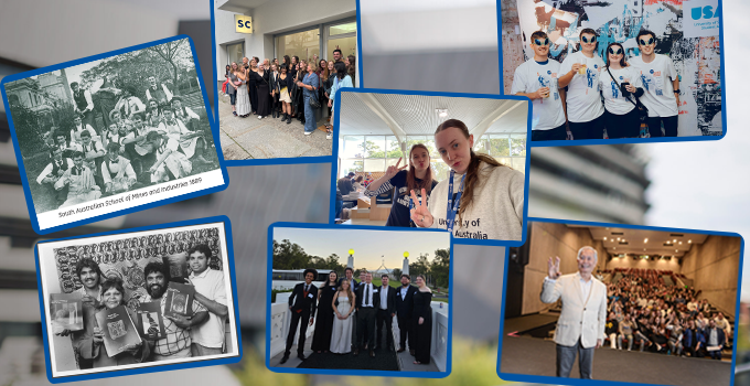 Photo collage of good memories at uni