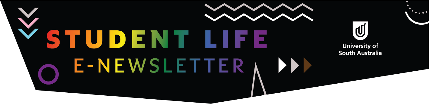 Pride version of Student life newsletter banner