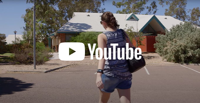 Still from Whyalla accommodation video with Youtube logo